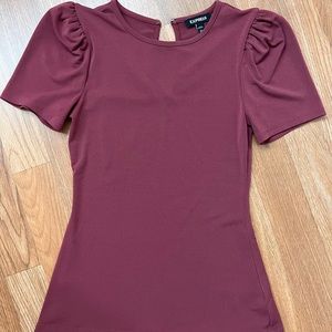 Express plum top